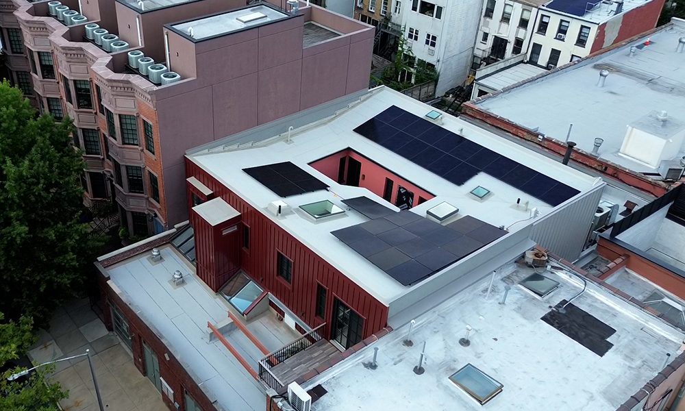 Solar installation in Gowanus Brooklyn