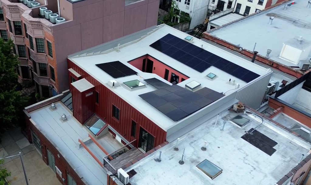 Solar installation in Gowanus Brooklyn
