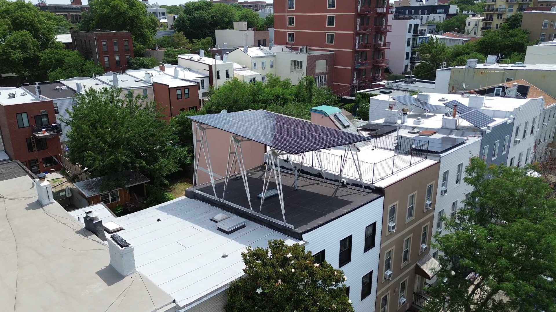 Solar canopy in Brooklyn