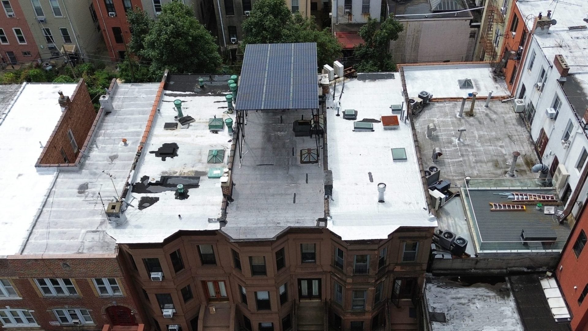 Solar Canopy on a brownstone
