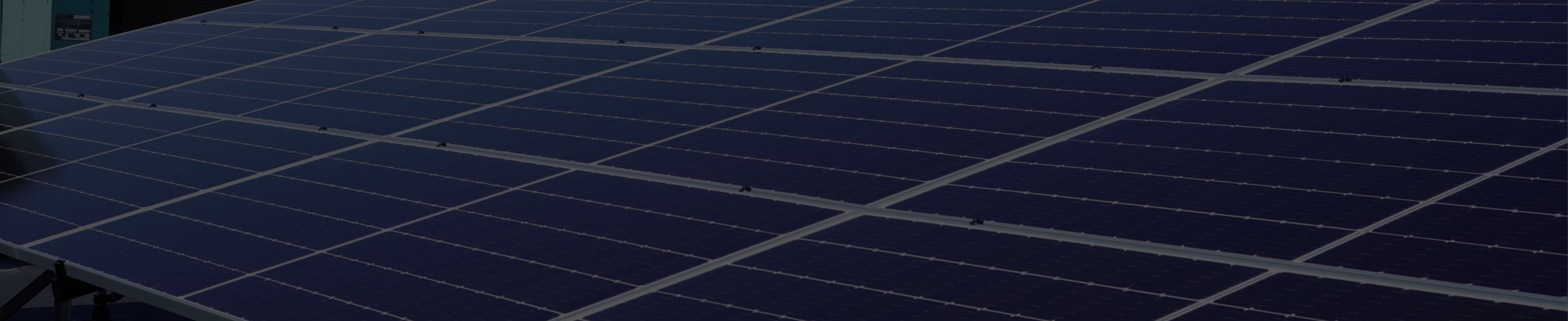 Solar panels with black overlay