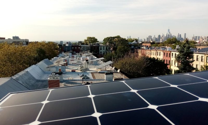 Tilt rack installed atop historical building